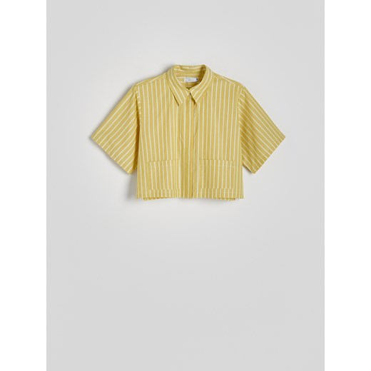 Reserved - Krótka koszula z bawełny - wielobarwny Reserved XS Reserved