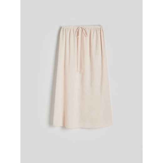 Reserved - Spódnica maxi - kremowy Reserved XS Reserved