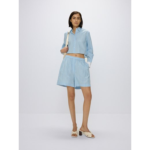 Reserved - Szorty z lyocellem - jasnoniebieski Reserved XS Reserved