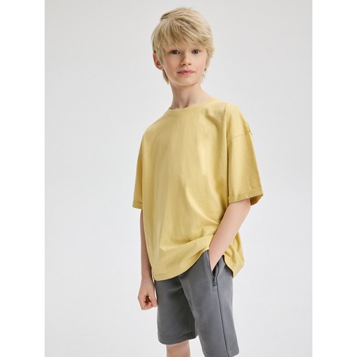 Reserved - Bawełniane szorty z kieszeniami - ciemnoszary Reserved 128 (7-8 lat) Reserved