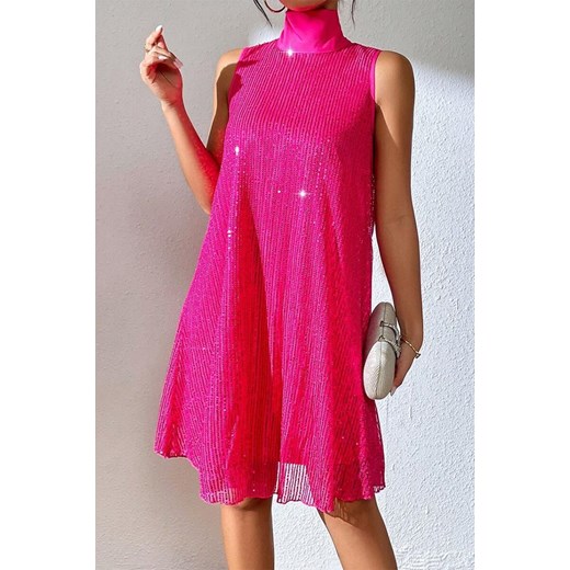 Sukienka FLOPESIMA FUCHSIA ze sklepu Ivet Shop w kategorii Sukienki - zdjęcie 172630620