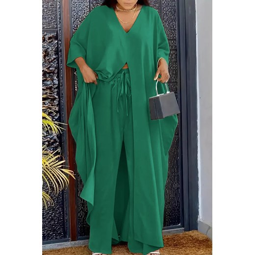 Komplet ZOBRELDA GREEN ze sklepu Ivet Shop w kategorii Komplety i garnitury damskie - zdjęcie 172630630