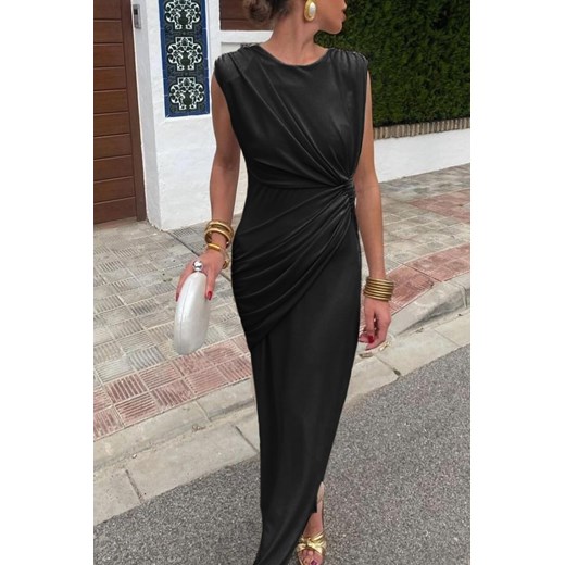 Sukienka TIOMELSA BLACK ze sklepu Ivet Shop w kategorii Sukienki - zdjęcie 172630633