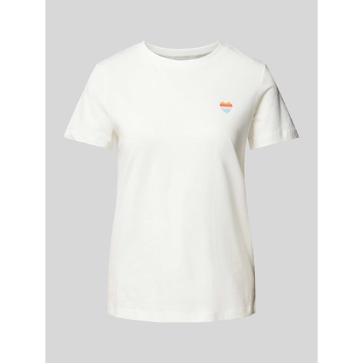 T-shirt z wyhaftowanym motywem model ‘CAMINO’ ze sklepu Peek&Cloppenburg  w kategorii Bluzki damskie - zdjęcie 172630913