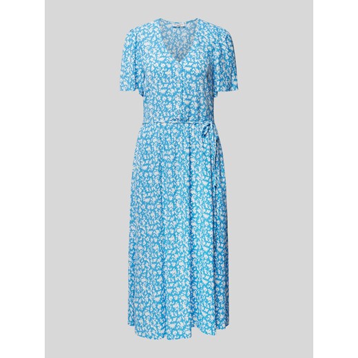 Sukienka midi z wiskozy z wiązanym paskiem ze sklepu Peek&Cloppenburg  w kategorii Sukienki - zdjęcie 172630924