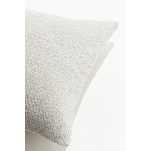 H & M - Poszewka na poduszkę z bouclé - Biały ze sklepu H&M w kategorii Poszewki na poduszki - zdjęcie 172631150