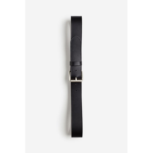 H & M - Skórzany pasek - Czarny ze sklepu H&M w kategorii Paski męskie - zdjęcie 172631233
