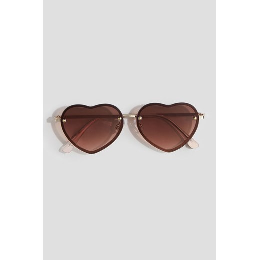 H & M - Okulary przeciwsłoneczne w kształcie serc - Różowy ze sklepu H&M w kategorii Okulary przeciwsłoneczne dziecięce - zdjęcie 172631342