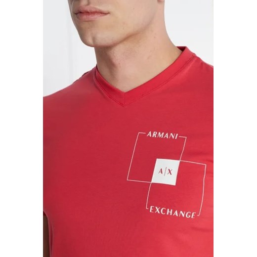 Armani Exchange t-shirt męski wiosenny bawełniany z krótkim rękawem