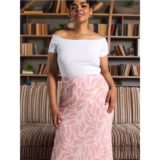 Sinsay - Spódnica midi - różowy ze sklepu Sinsay w kategorii Spódnice - zdjęcie 172634650