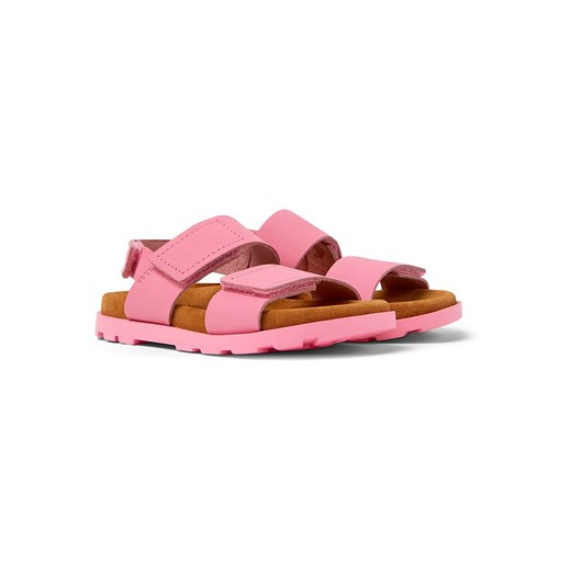 Camper Skórzane sandały w kolorze jasnoróżowym ze sklepu Limango Polska w kategorii Sandały dziecięce - zdjęcie 172637084