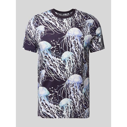 T-shirt we wzory na całej powierzchni ze sklepu Peek&Cloppenburg  w kategorii T-shirty męskie - zdjęcie 172640904
