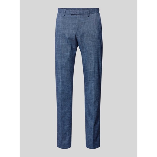 Spodnie do garnituru o kroju slim fit z tkanym wzorem model ‘Steve’ ze sklepu Peek&Cloppenburg  w kategorii Spodnie męskie - zdjęcie 172641030