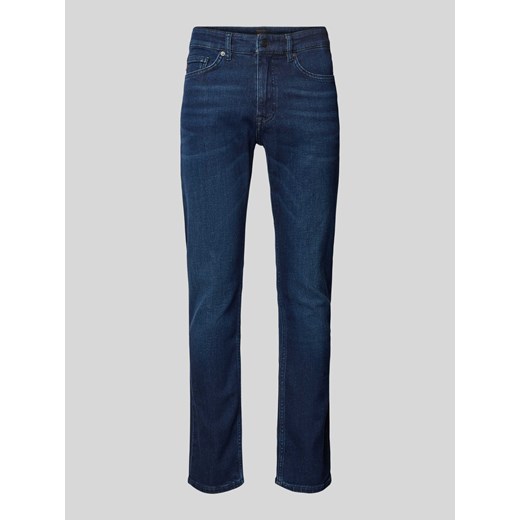 Jeansy o kroju slim fit z detalem z logo model ‘DELAWARE’ ze sklepu Peek&Cloppenburg  w kategorii Jeansy męskie - zdjęcie 172641093