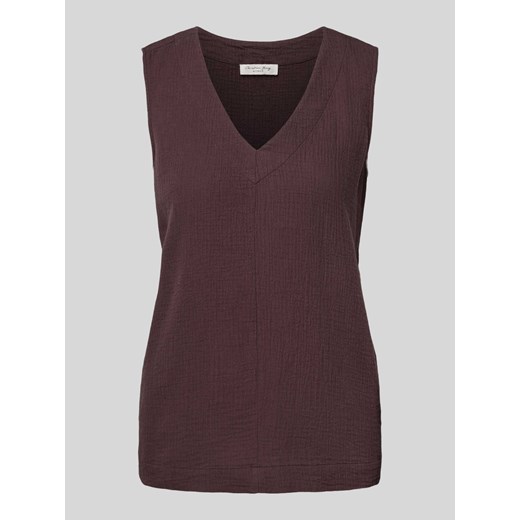 Top bluzkowy z fakturowanym wzorem ze sklepu Peek&Cloppenburg  w kategorii Bluzki damskie - zdjęcie 172641230