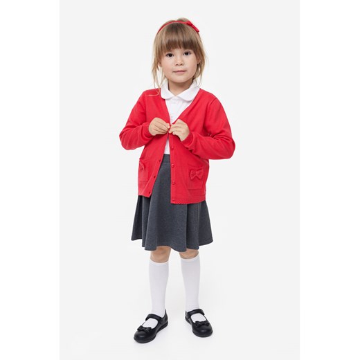 H & M - Bawełniany kardigan szkolny - Czerwony H & M 134 H&M