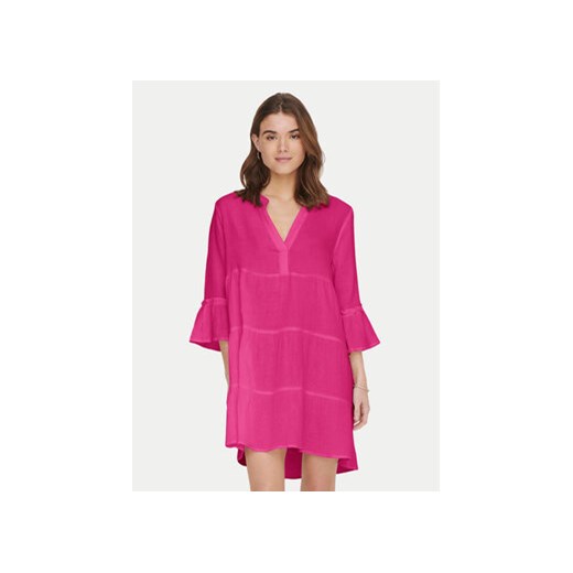 ONLY Sukienka letnia Thyra 15267999 Różowy Regular Fit ze sklepu MODIVO w kategorii Sukienki - zdjęcie 172642303