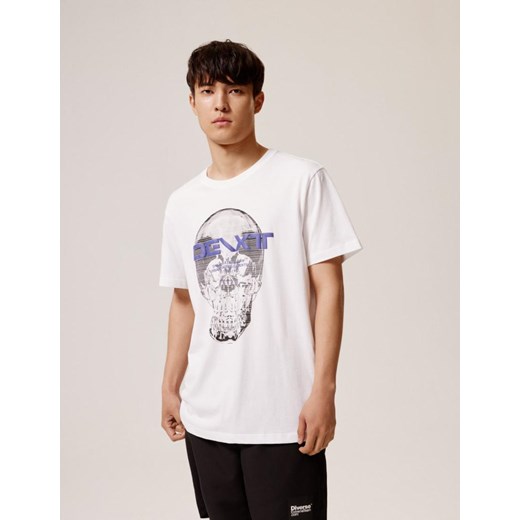 Koszulka DEXT SKULL D Biały S ze sklepu Diverse w kategorii T-shirty męskie - zdjęcie 172642790