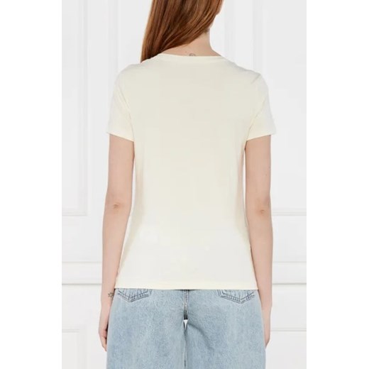 Bluzka damska Emporio Armani casual z okrągłym dekoltem z krótkim rękawem