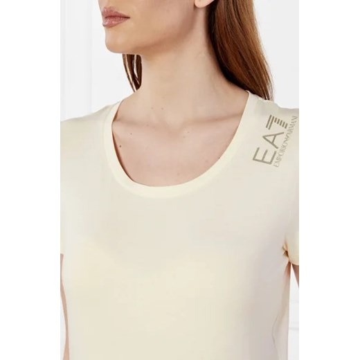 Bluzka damska Emporio Armani bawełniana casual z okrągłym dekoltem z krótkim rękawem