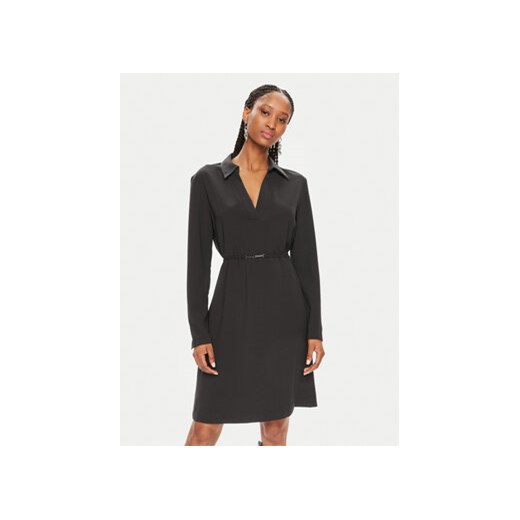 Calvin Klein Sukienka koszulowa K20K207152 Czarny Regular Fit ze sklepu MODIVO w kategorii Sukienki - zdjęcie 172643831