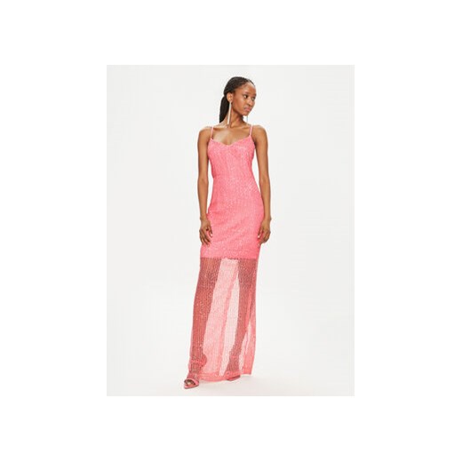 Fracomina Sukienka koktajlowa FQ24SD3020W707N6 Różowy Slim Fit ze sklepu MODIVO w kategorii Sukienki - zdjęcie 172643894