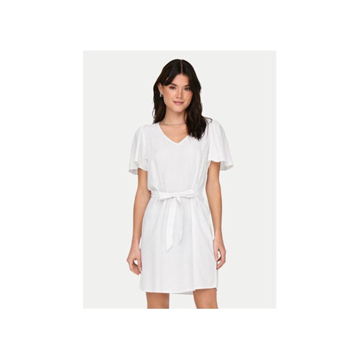JDY Sukienka letnia Say 15321189 Biały Regular Fit ze sklepu MODIVO w kategorii Sukienki - zdjęcie 172643950