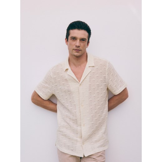 Reserved - Koszula comfort fit - biały ze sklepu Reserved w kategorii Koszule męskie - zdjęcie 172644914