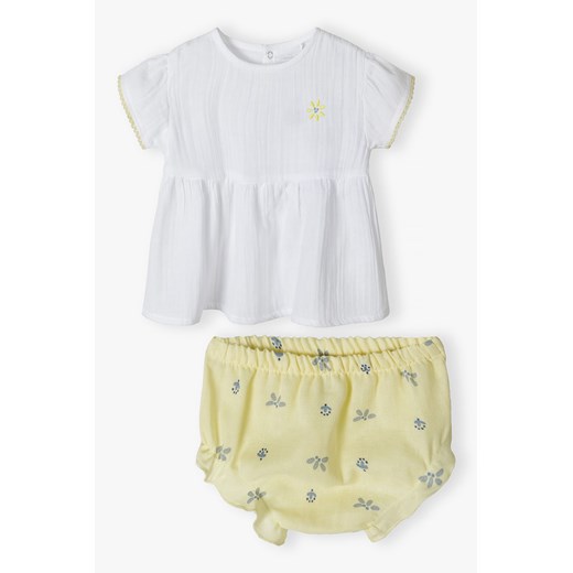 Komplet na lato - t-shirt i żółte spodenki - 5.10.15. ze sklepu 5.10.15 w kategorii Komplety niemowlęce - zdjęcie 172645191