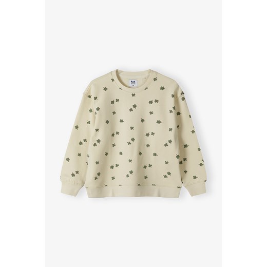 Bluza dresowa w czterolistne koniczynki - Limted Edition ze sklepu 5.10.15 w kategorii Bluzy dziewczęce - zdjęcie 172645220