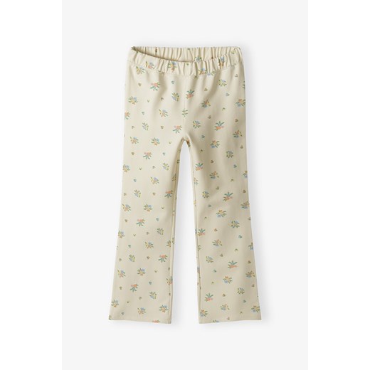 Dzianinowe spodnie dziewczęce flare - Limited Edition ze sklepu 5.10.15 w kategorii Spodnie dziewczęce - zdjęcie 172645253