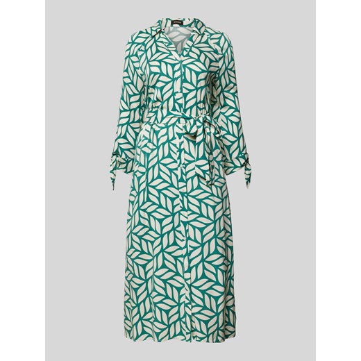 Sukienka koszulowa z wiskozy z wiązanym paskiem ze sklepu Peek&Cloppenburg  w kategorii Sukienki - zdjęcie 172645433