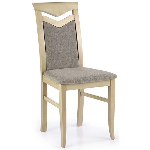 Tapicerowane krzesło skandynawskie dąb sonoma - Eric ze sklepu Edinos.pl w kategorii Krzesła - zdjęcie 172646654