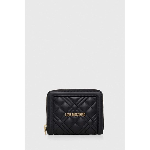 Love Moschino portfel damski kolor czarny ze sklepu ANSWEAR.com w kategorii Portfele damskie - zdjęcie 172647902
