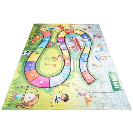 Kolorowy dywan z grą do pokoju dziecięcego - Lopa 4X ze sklepu Edinos.pl w kategorii Tekstylia dziecięce - zdjęcie 172649951
