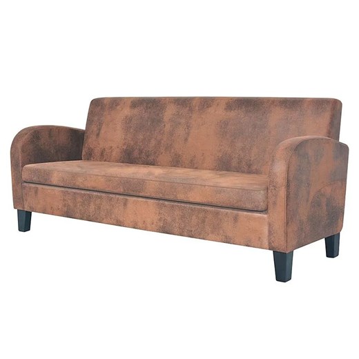 Trzyosobowa sofa Mayor 3X - brązowa ze sklepu Edinos.pl w kategorii Sofy i kanapy - zdjęcie 172650230