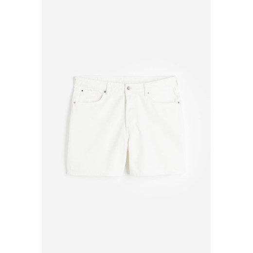 H & M - H & M+ Szorty dżinsowe Bermuda High Curvy Fit - Biały ze sklepu H&M w kategorii Szorty - zdjęcie 172651684