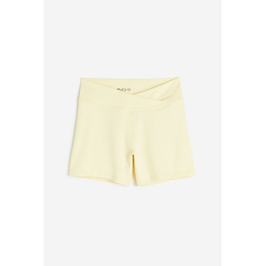 H & M - Sportowe szorty hotpants SoftMove - Żółty ze sklepu H&M w kategorii Szorty - zdjęcie 172651724