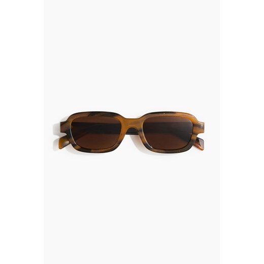 H & M - Owalne okulary przeciwsłoneczne - Brązowy ze sklepu H&M w kategorii Okulary przeciwsłoneczne męskie - zdjęcie 172651770