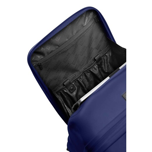 Granatowa walizka Crash Baggage tkaninowa 