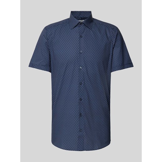 Koszula biznesowa o kroju body fit ze wzorem na całej powierzchni model ‘NEW YORK’ ze sklepu Peek&Cloppenburg  w kategorii Koszule męskie - zdjęcie 172656040