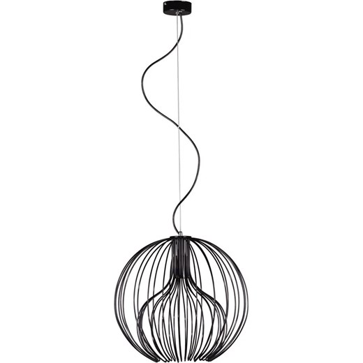 Czarna okrągła lampa wisząca loftowa - S541 D1-D57 ze sklepu Edinos.pl w kategorii Lampy wiszące - zdjęcie 172661282