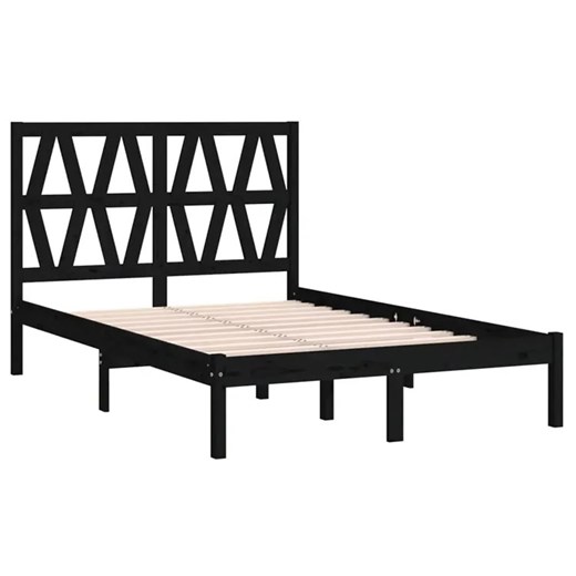 Drewniane łóżko w kolorze czarnym 120x200 - Yoko 4X Elior One Size Edinos.pl okazyjna cena
