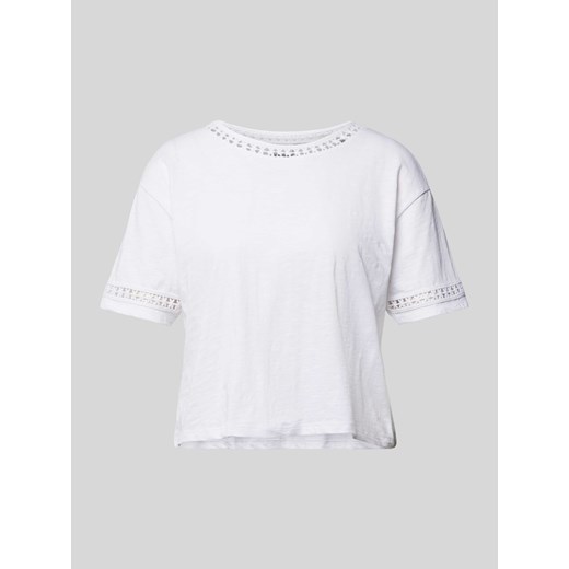 T-shirt z koronką szydełkową ze sklepu Peek&Cloppenburg  w kategorii Bluzki damskie - zdjęcie 172662414