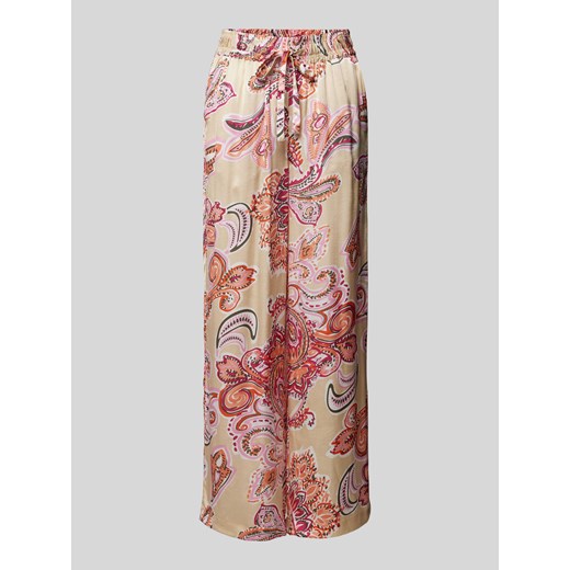 Spodnie materiałowe ze wzorem na całej powierzchni model ‘Dorina’ ze sklepu Peek&Cloppenburg  w kategorii Spodnie damskie - zdjęcie 172662554