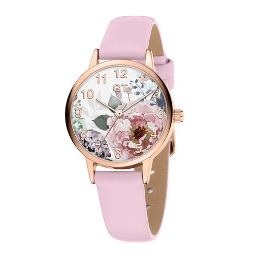 Cool Time Zegarek kwarcowy w kolorze różowozłoto-jasnoróżowym ze wzorem Cool Time onesize promocja Limango Polska