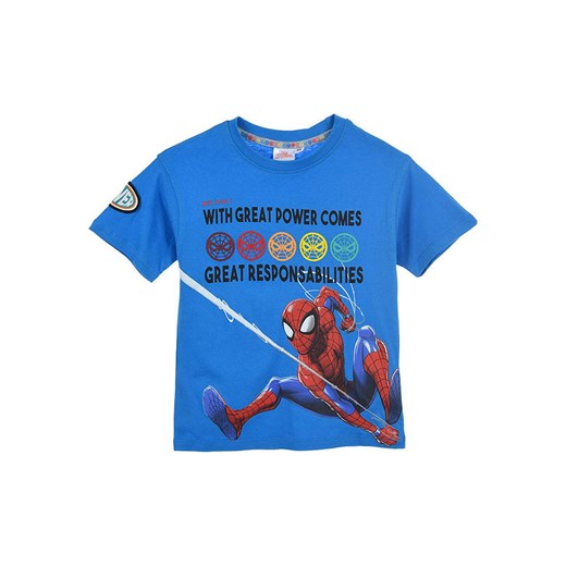Spiderman Koszulka &quot;Spiderman&quot; w kolorze niebieskim ze sklepu Limango Polska w kategorii T-shirty chłopięce - zdjęcie 172663133