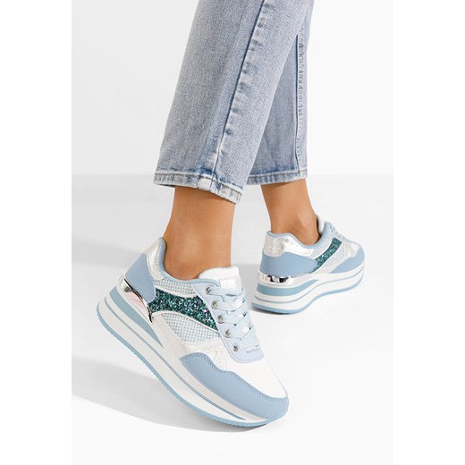 Niebieski sneakersy na platformie Camora Zapatos 37 Zapatos