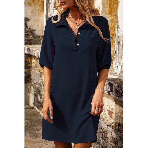 Sukienka FROTINA BLUE ze sklepu Ivet Shop w kategorii Sukienki - zdjęcie 172665722