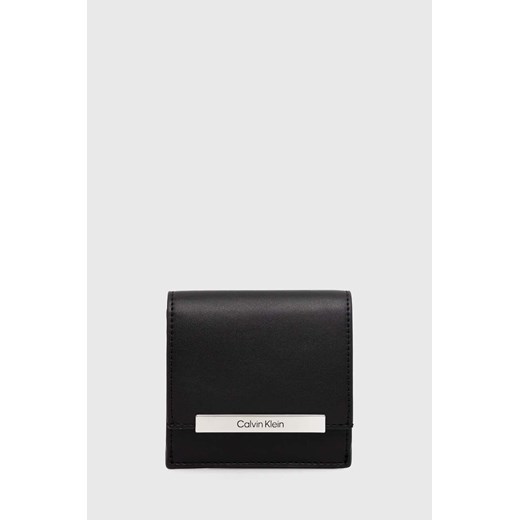 Calvin Klein portfel damski kolor czarny K60K612206 ze sklepu ANSWEAR.com w kategorii Portfele damskie - zdjęcie 172666024